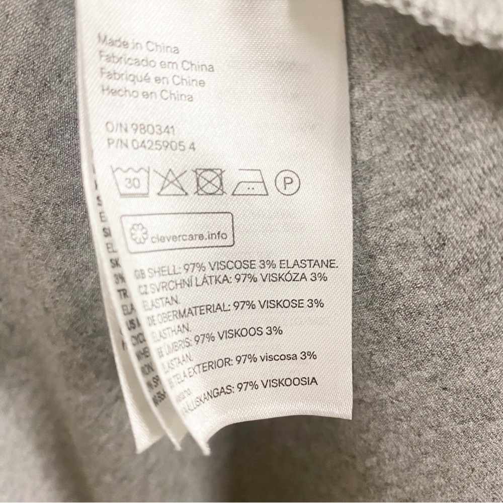 H&M Divided Gray Faux Wrap Dress - Picture 8 of 8